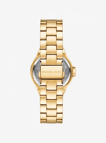 Michael Kors Mens Lennox Pavé Gold-Tone Watch
