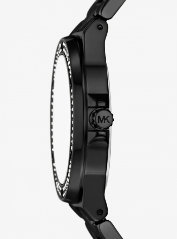 Lennox Pavé Black-Tone Watch