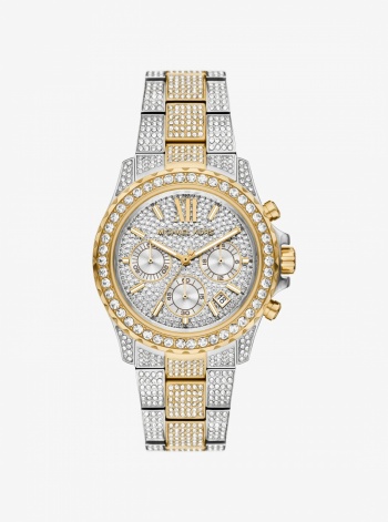 Michael Kors Mens Oversized Everest Pavé Two-Tone Watch