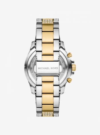 Michael Kors Mens Oversized Everest Pavé Two-Tone Watch