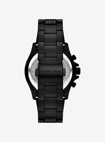 Oversized Everest Pavé Black-Tone Watch