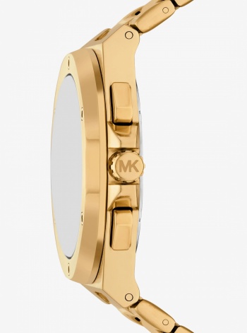 Michael Kors Mens Oversized Lennox Gold-Tone Watch