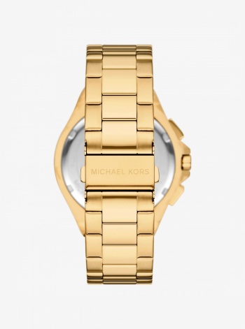 Michael Kors Mens Oversized Lennox Gold-Tone Watch