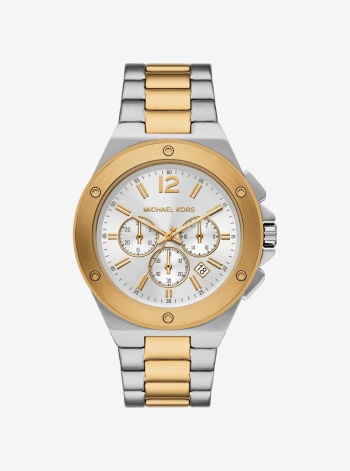 Michael Kors Mens Oversized Lennox Two-Tone Watch