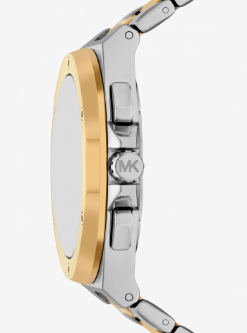 Michael Kors Mens Oversized Lennox Two-Tone Watch