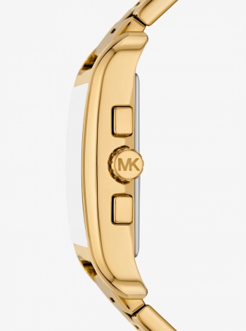 Michael Kors Mens Monroe Gold-Tone Watch