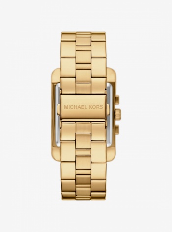 Michael Kors Mens Monroe Gold-Tone Watch