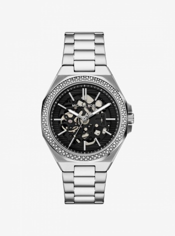 Oversized Callum Pavé Silver-Tone Watch