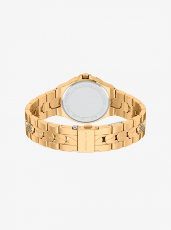 Lennox Pavé Gold-Tone Watch
