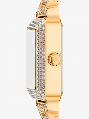 Petite Gwynn Pavé Gold-Tone Watch