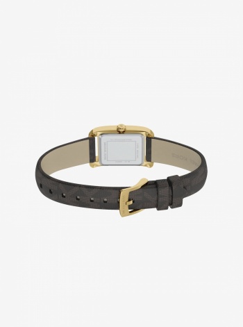 Mini Monroe Gold-Tone and Logo Strap Watch