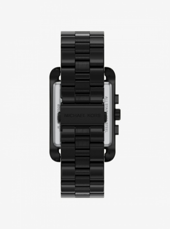 Oversized Monroe Black-Tone Watch