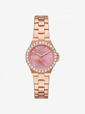 Mini Lennox Pavé Rose Gold-Tone Watch