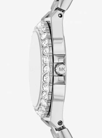 Lennox Mini Pavé Silver-Tone Watch