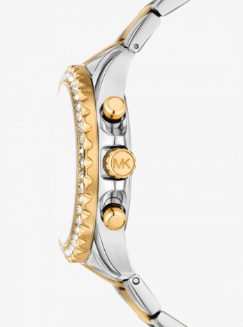 Oversized Everest Pavé Two-Tone Watch