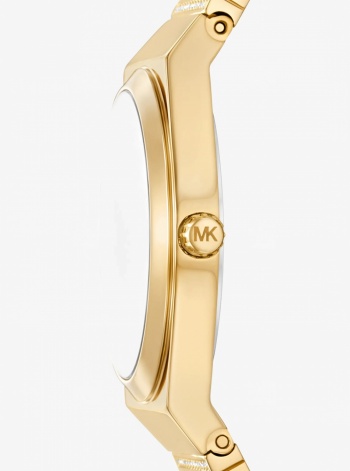 Mini Lennox Pavé Gold-Tone Watch