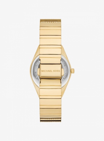 Mini Lennox Pavé Gold-Tone Watch