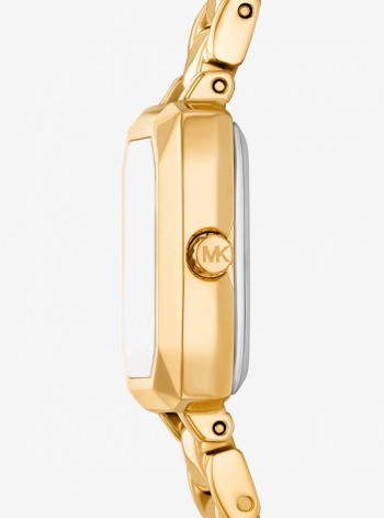 Micro Alane Pavé Gold-Tone Watch