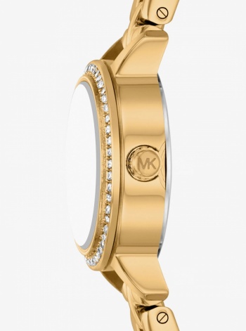 Micro Melissa Pavé Gold-Tone Watch