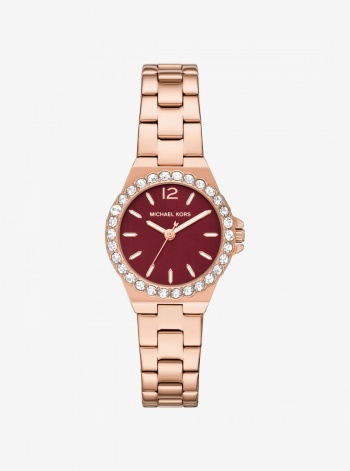 Mini Lennox Pavé Rose Gold-Tone Watch