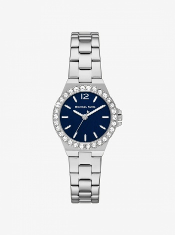 Mini Lennox Pavé Silver-Tone Watch