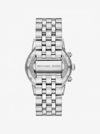 Michael Kors Mens Oversized Hutton Silver-Tone Watch