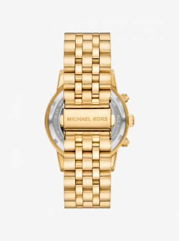 Michael Kors Mens Oversized Hutton Gold-Tone Watch