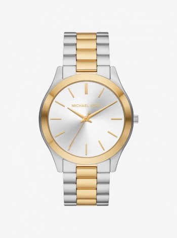 Michael Kors Mens Oversized Aspyn Two-Tone Watch