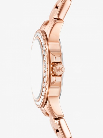 Petite Everest Pavé Rose Gold-Tone Watch and Bracelets Jewelry Gift Set