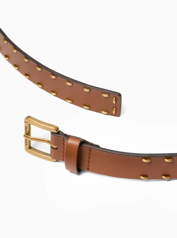Studded Leather Belt
