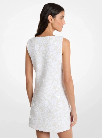 Michael Kors Floral Embellished Scuba Mini Dress