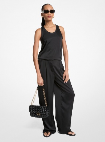 Michael Kors Drapey Satin Wide Leg Pants