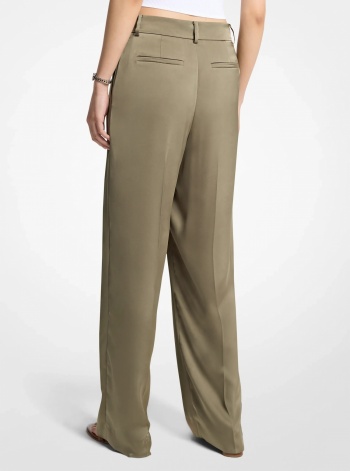 Michael Kors Drapey Satin Wide Leg Pants