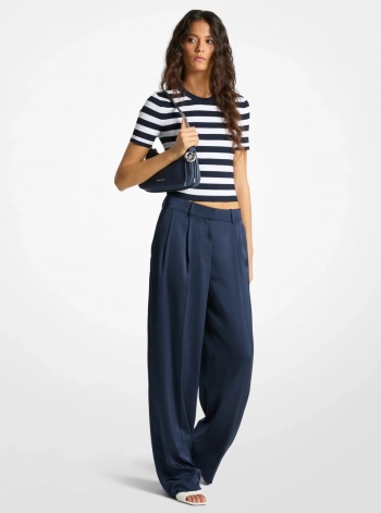 Michael Kors Michael Kors Drapey Satin Wide Leg Pants