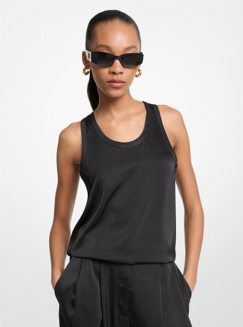 MICHAEL Michael Kors Satin Racerback Tank Top