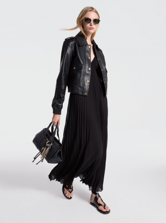 MICHAEL Michael Kors Pleated Georgette Maxi Dress