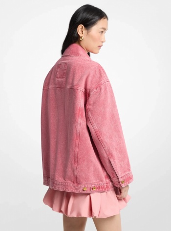 Michael Kors Oversized Garment-Dyed Denim Jacket