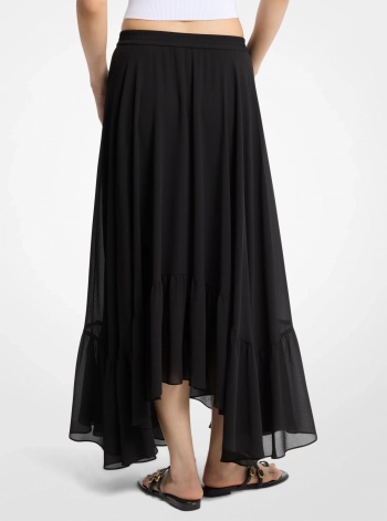 Michael Kors Georgette High-Low Skirt
