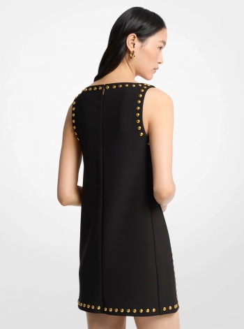 Michael Kors Dome Studded Crepe Shift Dress