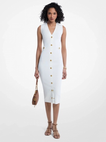 Michael Kors Stretch Knit Midi Dress