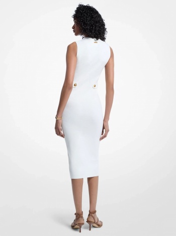 Michael Kors Stretch Knit Midi Dress