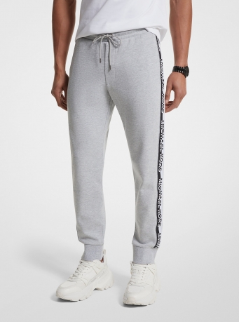 Michael Kors Mens Logo Tape Cotton Blend Joggers