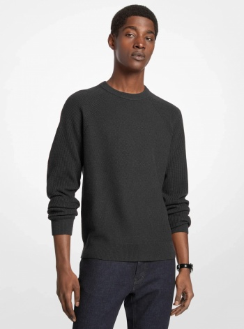Michael Kors Mens Wool Blend Crewneck Sweater