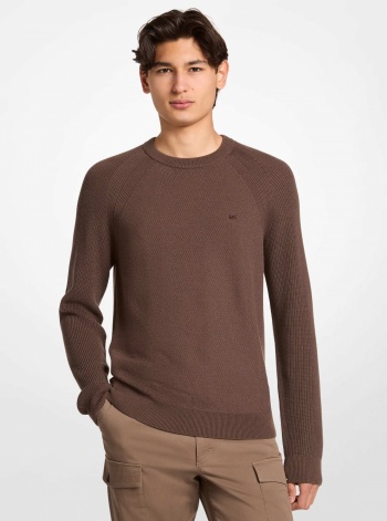 Michael Kors Mens Wool Blend Crewneck Sweater