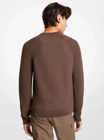 Michael Kors Mens Wool Blend Crewneck Sweater