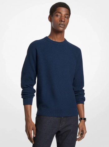 Michael Kors Mens Wool Blend Crewneck Sweater