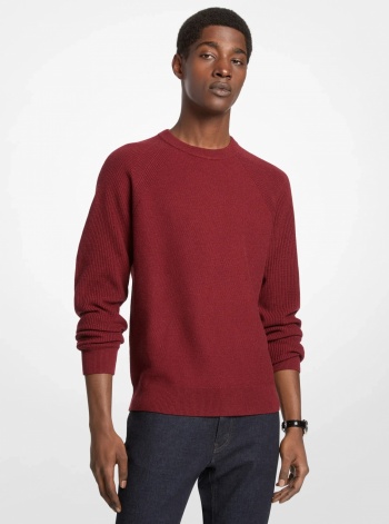 Michael Kors Mens Wool Blend Crewneck Sweater