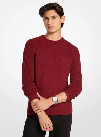 Michael Kors Mens Wool Blend Crewneck Sweater