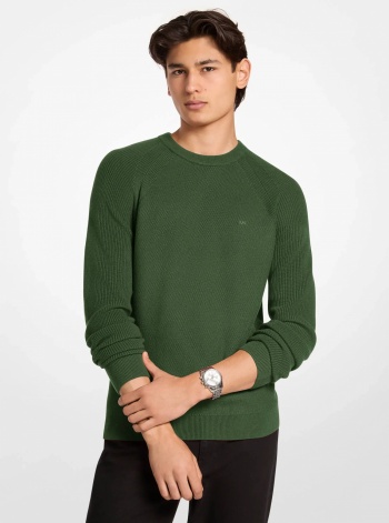 Michael Kors Mens Wool Blend Crewneck Sweater