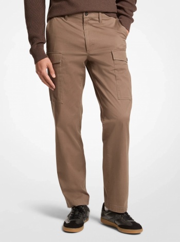 Michael Kors Mens Stretch Cotton Twill Cargo Pants